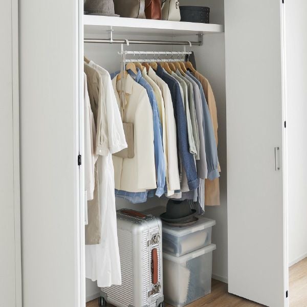 山崎実業 収納力アップ2段衣類ハンガー スマート W60 smart | インテリア雑貨・スマートシリーズ