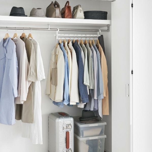 山崎実業 収納力アップ2段衣類ハンガー スマート W60 smart | インテリア雑貨・スマートシリーズ