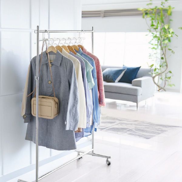 山崎実業 収納力アップ2段衣類ハンガー スマート W60 smart | インテリア雑貨・スマートシリーズ