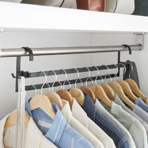 山崎実業 収納力アップ2段衣類ハンガー スマート W60 smart | インテリア雑貨・スマートシリーズ