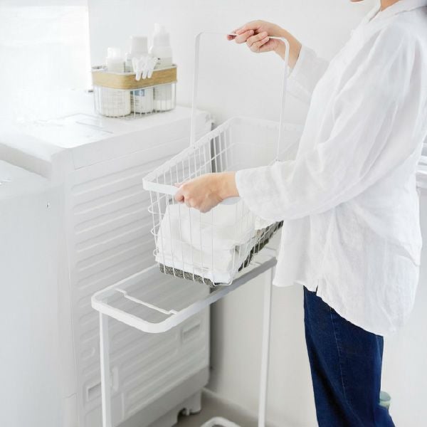 山崎実業 ランドリーワゴン＋バスケット タワー スリム tower | バスグッズ・タワーシリーズ