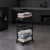 山崎実業 ランドリーワゴン＋バスケット タワー スリム tower | バスグッズ・タワーシリーズ