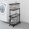 山崎実業 ランドリーワゴン＋バスケット タワー スリム tower | バスグッズ・タワーシリーズ