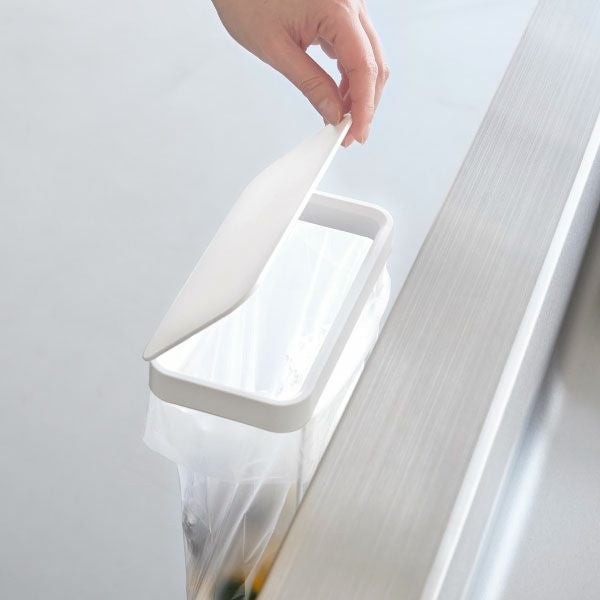 山崎実業 キッチンシンク下収納扉レジ袋ハンガー tower | キッチン雑貨・タワーシリーズ