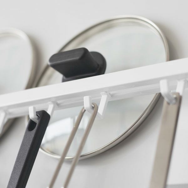 山崎実業 フィルムフック鍋蓋も収納できるキッチンツールバーフック付き タワー W55 tower | キッチン雑貨・タワーシリーズ