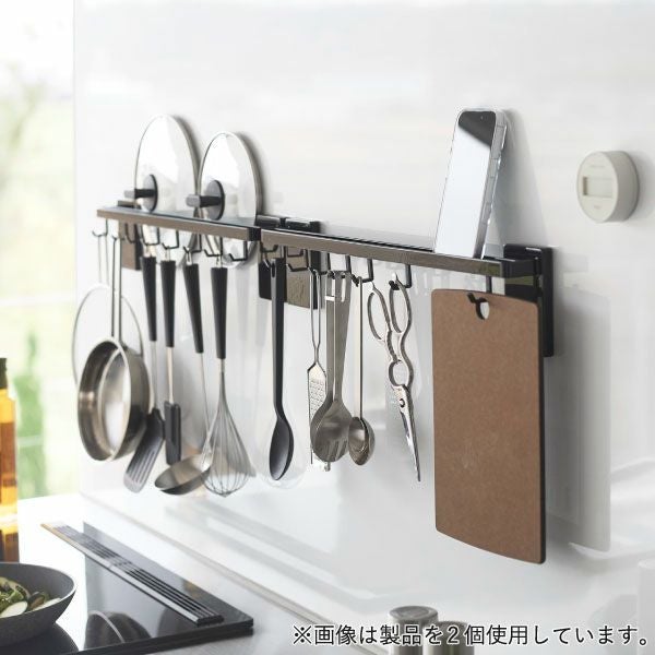 山崎実業 フィルムフック鍋蓋も収納できるキッチンツールバーフック付き タワー W55 tower | キッチン雑貨・タワーシリーズ