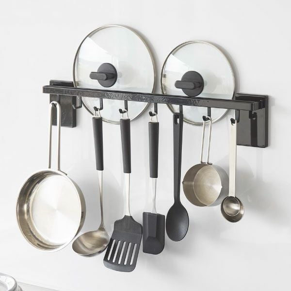 山崎実業 フィルムフック鍋蓋も収納できるキッチンツールバーフック付き タワー W55 tower | キッチン雑貨・タワーシリーズ