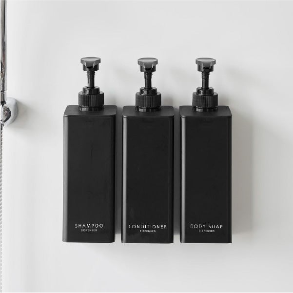 山崎実業 たっぷり洗剤が出るマグネットディスペンサー タワー 2点セット tower | バスグッズ・タワーシリーズ