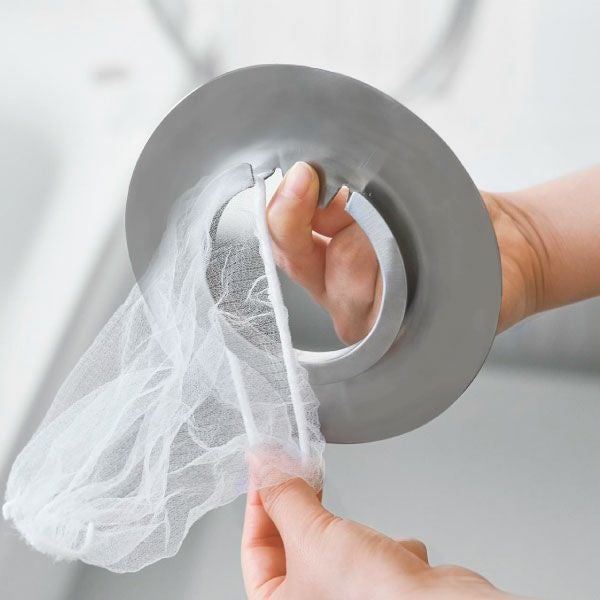 山崎実業 水切りネットが交換しやすいお風呂の排水口ネットホルダー タワー tower | バスグッズ・タワーシリーズ