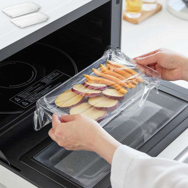 山崎実業 電子レンジ対応連結できる洗いやすい下ごしらえ調理トレー