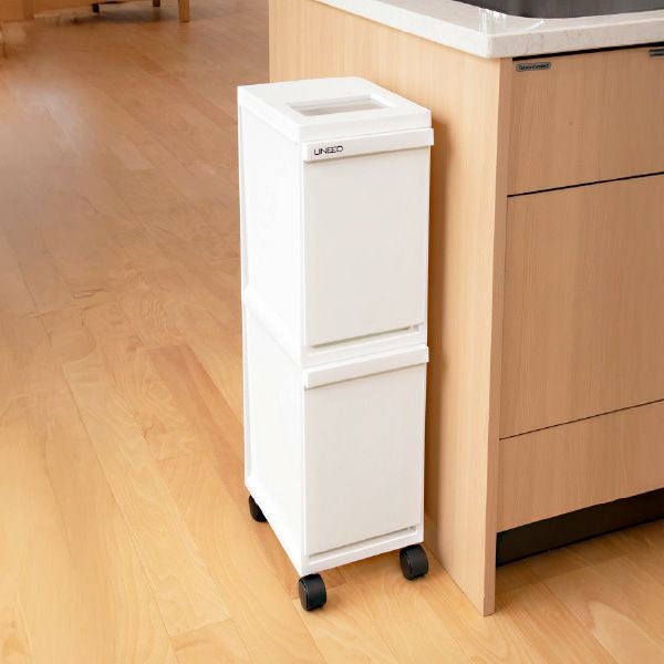 新輝合成 縦型 分別ゴミ箱 キャスター付き 2段 | インテリア雑貨・ゴミ箱