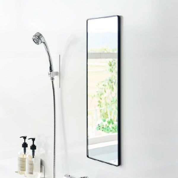 山崎実業 マグネットバスルーム樹脂ミラー タワー 角型 ロング tower | バスグッズ・タワーシリーズ