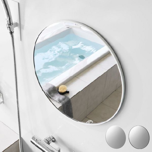 山崎実業 マグネットバスルーム樹脂ミラー タワー 丸型  42cm tower | バスグッズ・タワーシリーズ