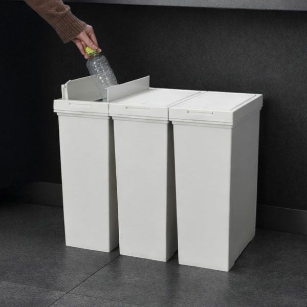 ASVEL アスベル 両開きダストボックス 20L 3個セット | インテリア雑貨・ゴミ箱