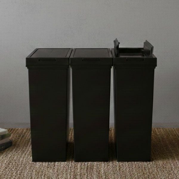 ASVEL アスベル 両開きダストボックス 20L 3個セット | インテリア雑貨・ゴミ箱