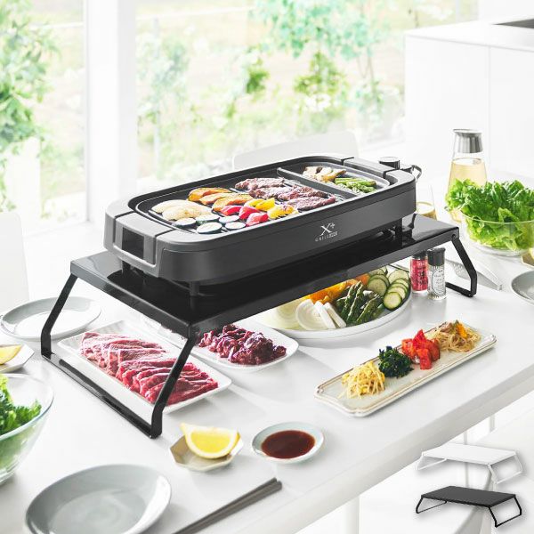 山崎実業 下が使える電気プレートラック タワー tower | キッチン雑貨・タワーシリーズ