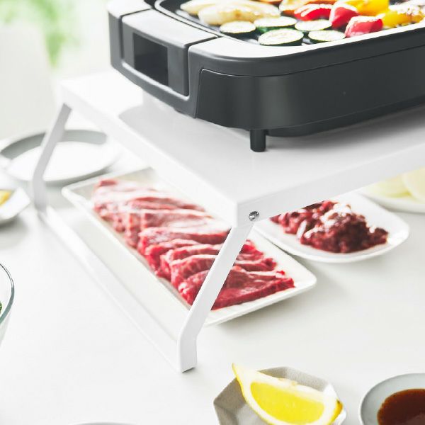 山崎実業 下が使える電気プレートラック タワー tower | キッチン雑貨・タワーシリーズ