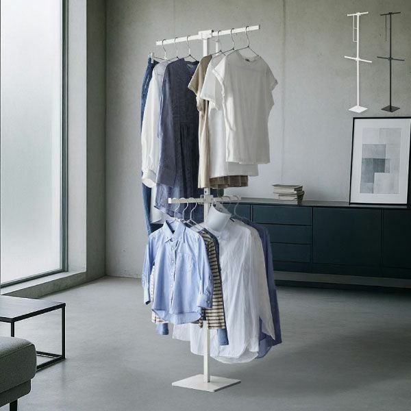 山崎実業 折り畳み室内物干し タワー スリム tower | 室内物干し・タワーシリーズ