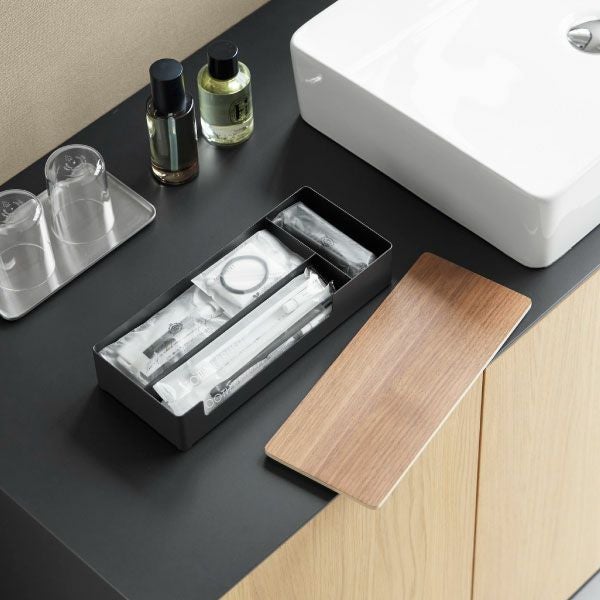 山崎実業 蓋付きアメニティ＆小物収納 リン RIN | インテリア雑貨・リンシリーズ