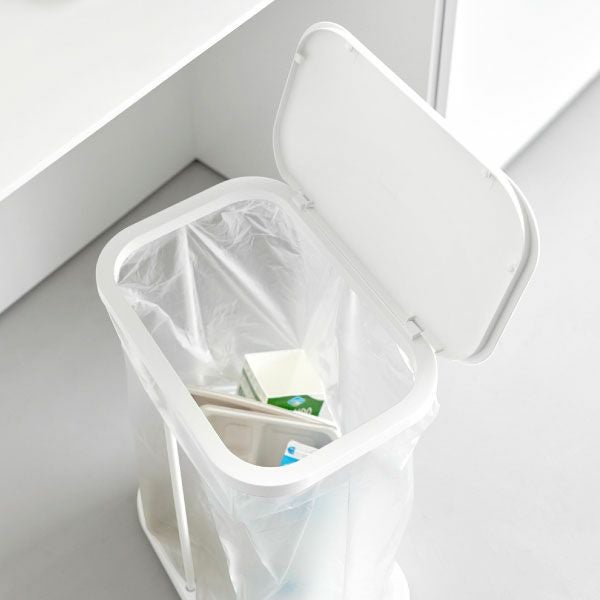  山崎実業 キャスター付き分別ゴミ袋ホルダー LUCE ルーチェ | インテリア雑貨・ゴミ箱