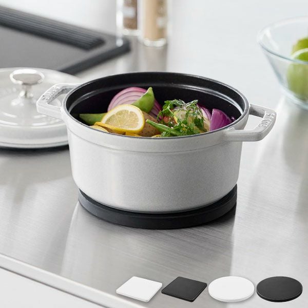 山崎実業 マグネットシリコーン鍋敷き タワー 角型 丸型 tower | キッチン雑貨・タワーシリーズ