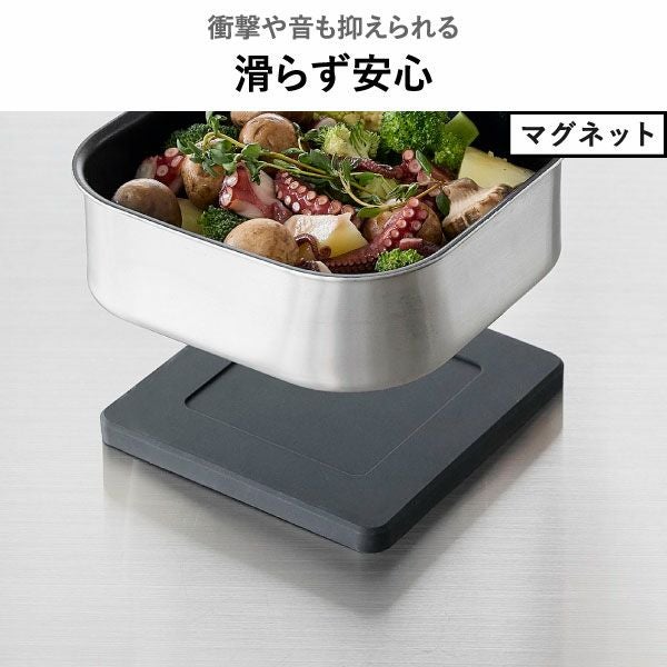山崎実業 マグネットシリコーン鍋敷き タワー 角型 丸型 tower | キッチン雑貨・タワーシリーズ