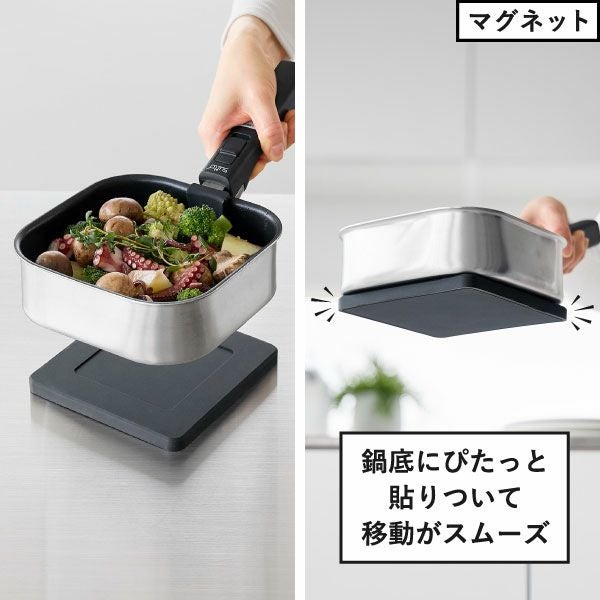 山崎実業 マグネットシリコーン鍋敷き タワー 角型 丸型 tower | キッチン雑貨・タワーシリーズ