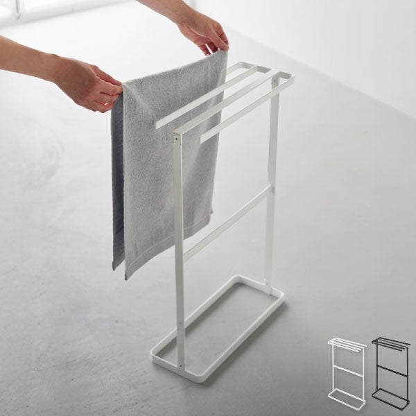 山崎実業 横から掛けられるタオルハンガー タワー tower | バスグッズ・タワーシリーズ