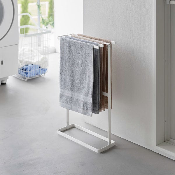 山崎実業 横から掛けられるタオルハンガー タワー tower | バスグッズ・タワーシリーズ