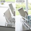 山崎実業 シンク上スリム水切りラック タワー シリコーントレー付き tower | キッチン雑貨・タワーシリーズ