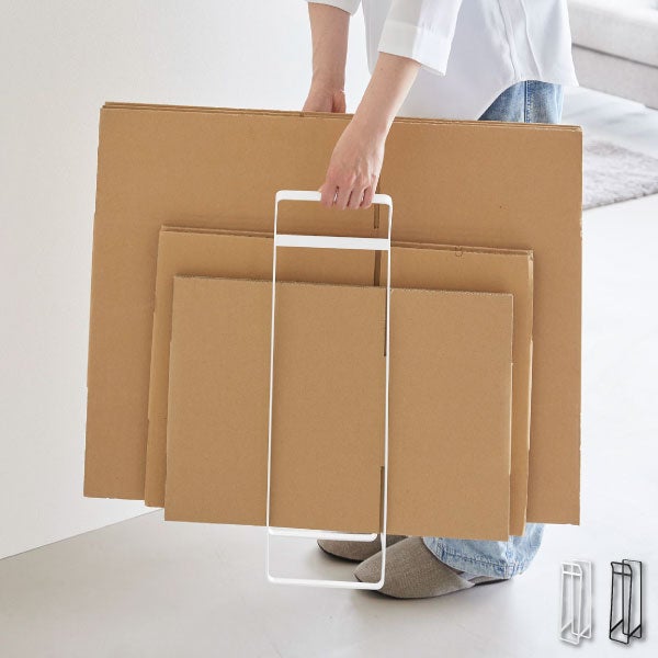 山崎実業 持ち運べるダンボールストッカー タワー スリム tower | インテリア雑貨・タワーシリーズ
