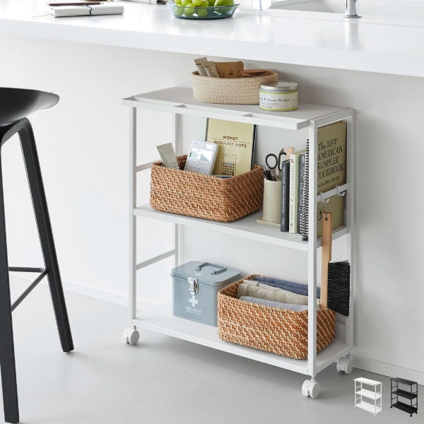 山崎実業 ゴミ箱裏スリムワゴン タワー tower | インテリア雑貨・タワーシリーズ