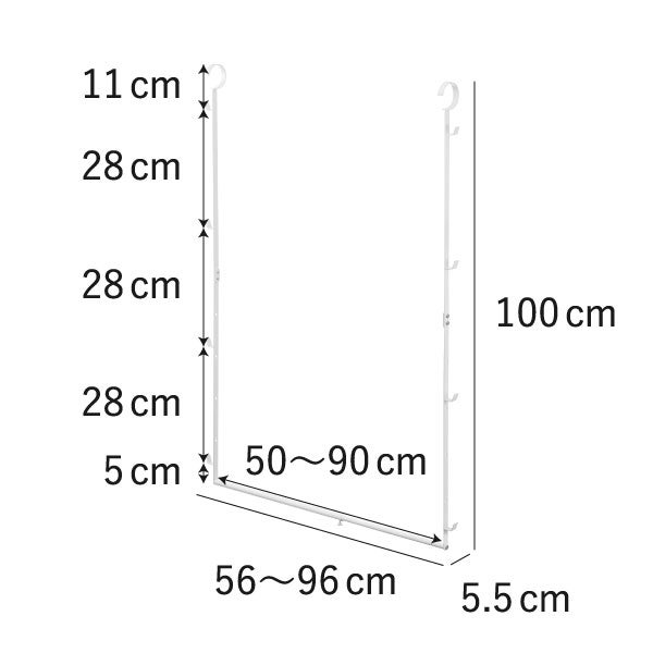 山崎実業 伸縮収納力アップ2段ハンガー スマート smart | インテリア雑貨・スマートシリーズ