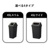 RISU リス ふた付き分別ゴミ箱 45L | インテリア雑貨・ゴミ箱
