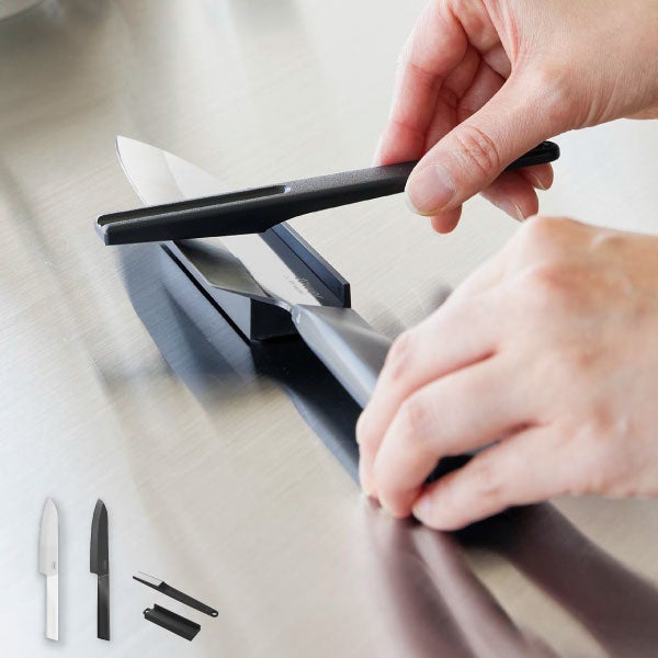 山崎実業 セラミックナイフ タワー ペティ 13cm シャープナーセット tower | キッチン雑貨・タワーシリーズ