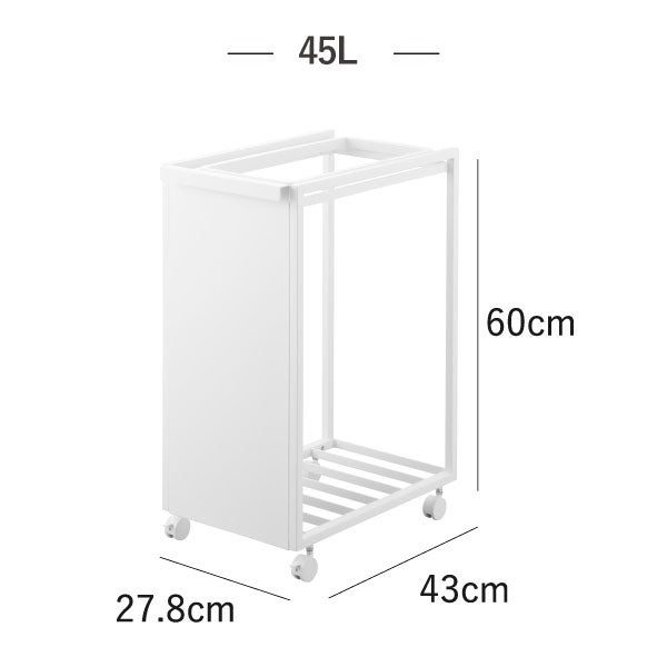山崎実業 スリムダストワゴン タワー tower | インテリア雑貨・タワーシリーズ・ゴミ箱