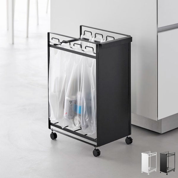 山崎実業 目隠し分別ダストワゴン タワー 4分別 tower | インテリア雑貨・タワーシリーズ・ゴミ箱