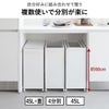 山崎実業 目隠し分別ダストワゴン タワー 4分別 tower | インテリア雑貨・タワーシリーズ・ゴミ箱