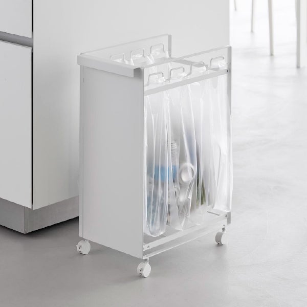 山崎実業 目隠し分別ダストワゴン タワー 4分別 tower | インテリア雑貨・タワーシリーズ・ゴミ箱