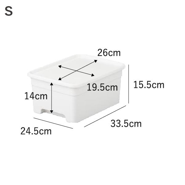 squ+ クローゼット棚上収納ボックス S | インテリア雑貨・収納ボックス