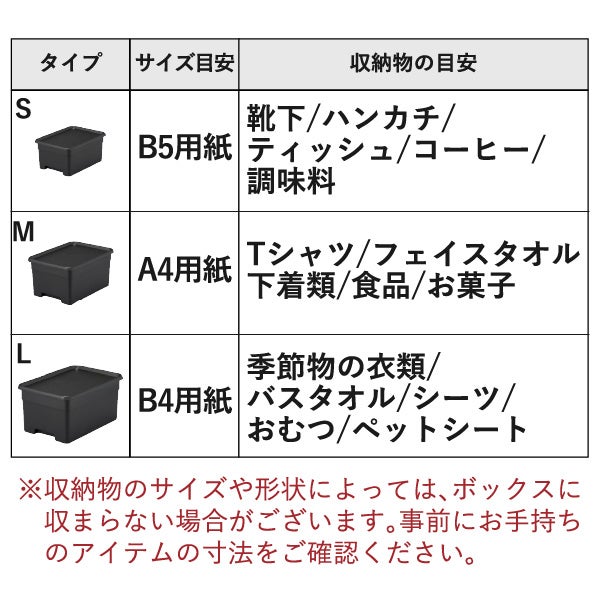 squ+ クローゼット棚上収納ボックス L | インテリア雑貨・収納ボックス