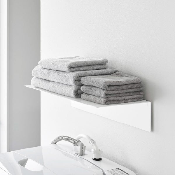 山崎実業 壁付け洗濯機上ラック タワー tower | バスグッズ・タワーシリーズ