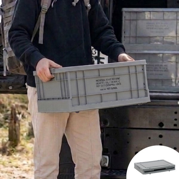 POST GENERAL インダストリアルフォルダブルクレート ホーム 30L | インテリア雑貨・収納ボックス