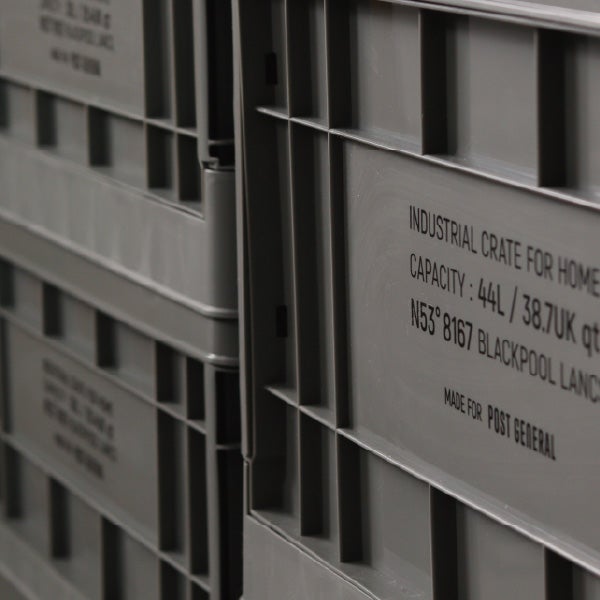 POST GENERAL インダストリアルフォルダブルクレート ホーム 30L 2個セット | インテリア雑貨・収納ボックス