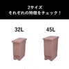 平和工業 バタフライペダルペール 45L | インテリア雑貨・ゴミ箱