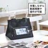 山崎実業 ランチバッグ タワー スマホホルダー付き tower | キッチン雑貨・タワーシリーズ