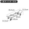 山崎実業 ダンベルラック タワー キャスター付き tower | インテリア雑貨・タワーシリーズ