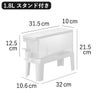 山崎実業 冷蔵庫ドリンクサーバー タワー 1.8L スタンド付き tower | キッチン雑貨・タワーシリーズ