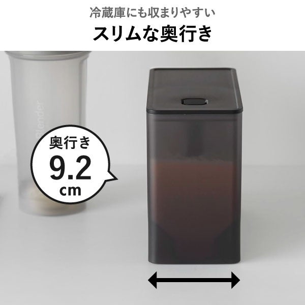 山崎実業 密閉プロテインケース タワー バルブ付き tower | キッチン雑貨・タワーシリーズ