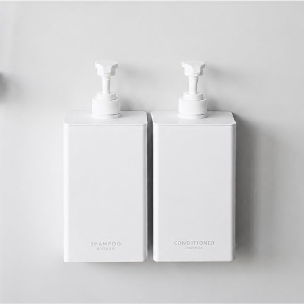 山崎実業 マグネットディスペンサー タワー 850mL 2点セット tower | バスグッズ・タワーシリーズ